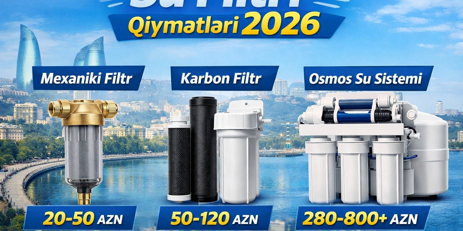 Su filtri qiymətləri 2026
