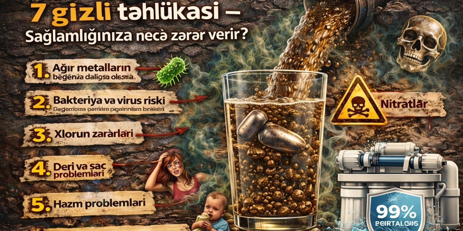 Filtrsız su içməyin 7 gizli təhlükəsi